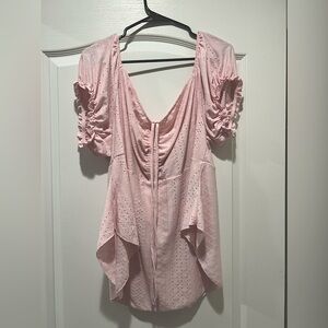 Light Pink Shein Blouse- 4XL